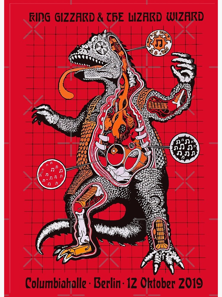 King Gizzard and The Lizard Wizard Wallpaper Print Art Board Print for  Sale by -alien