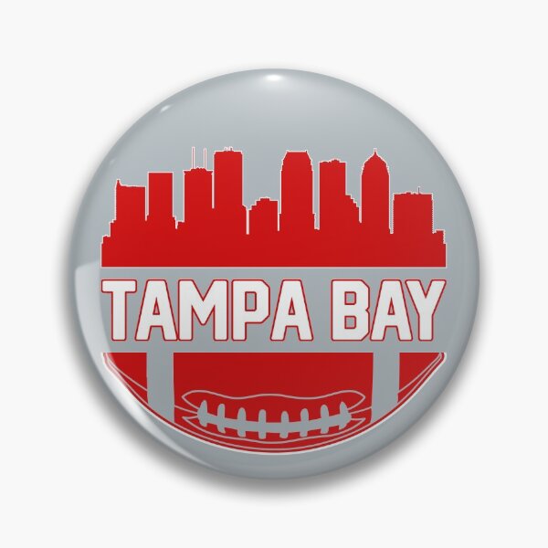 Item preview, Vintage Skyline Tampa Bay Football Team Gameday Red White Art Goalline Sport Buccaneers Gifts designed and sold by JamesCarthyArt.