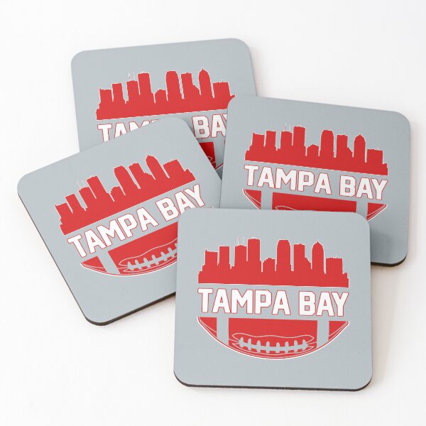 Item preview, Vintage Skyline Tampa Bay Football Team Gameday Red White Art Goalline Sport Buccaneers Gifts designed and sold by JamesCarthyArt.