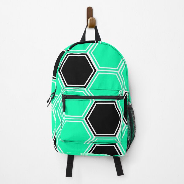 Item preview, Black and Teal Hexagons designed and sold by naomi-jgs.