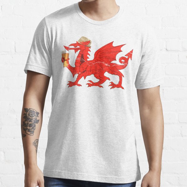 APE Human Rugby Pays De Galles Dragon Evolution Gallois Cadeau Anniversaire T-Shirt 