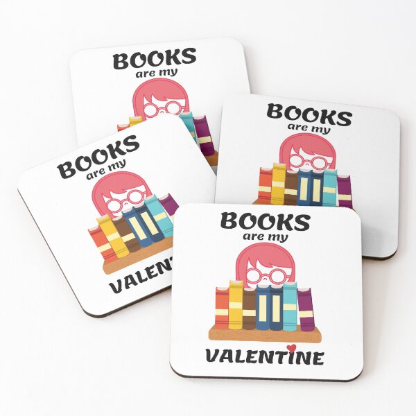 Item preview, Books Are My Valentine for the Bookworm (Gals) designed and sold by my-green-gecko.