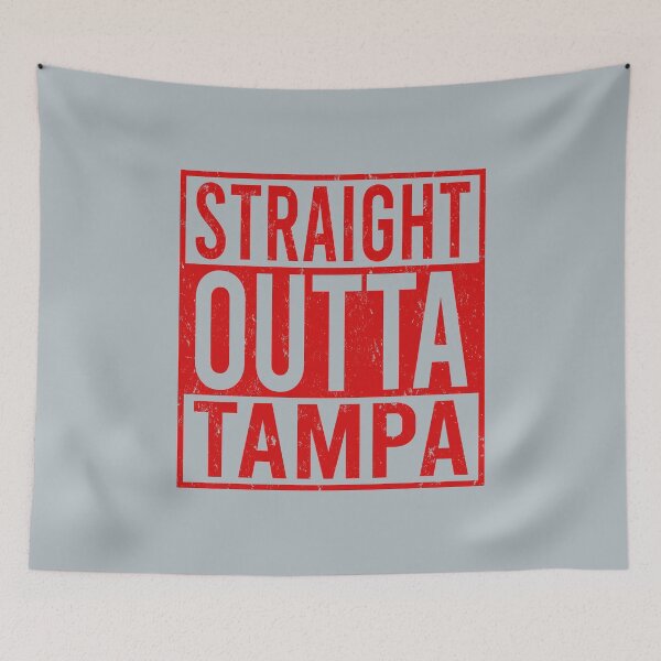 Item preview, Vintage Straight Outta Tampa Bay Football Team Gameday Sport Red Art Buccaneers Gifts designed and sold by JamesCarthyArt.