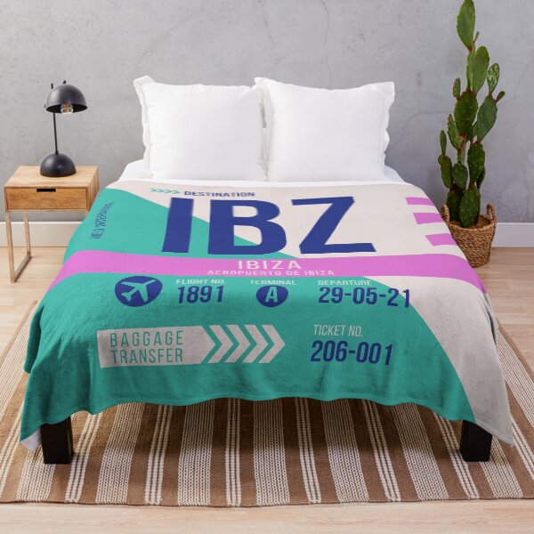 Item preview, Ibiza (IBZ) Airport Code Baggage Tag designed and sold by SLAG-Creative.