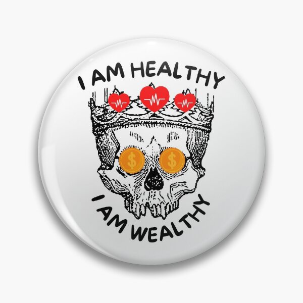 Item preview, I Am Healthy I Am Wealthy designed and sold by Shash31.