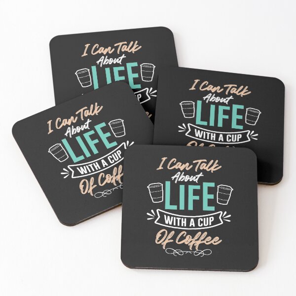 Item preview, I Can Talk About Life With A Cup Of Coffee-Coffee puns  designed and sold by shivani21061993.