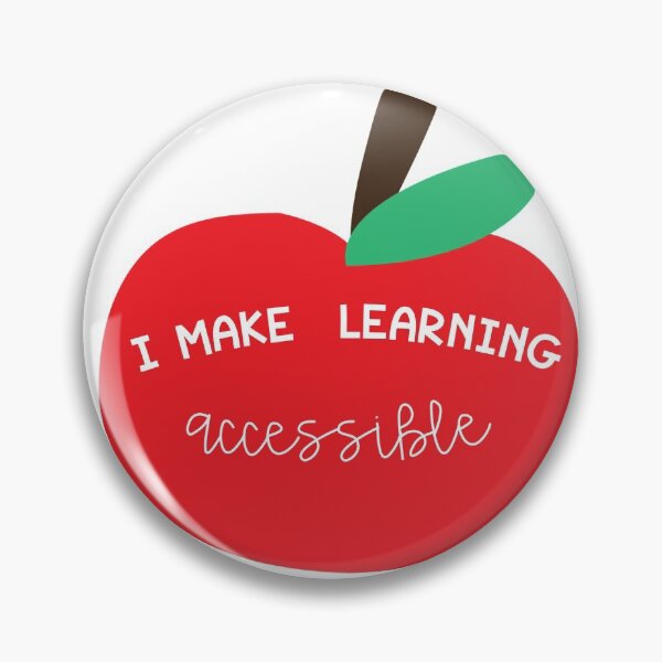 Item preview, I Make Learning Accessible Apple designed and sold by Kirsten Uecker.