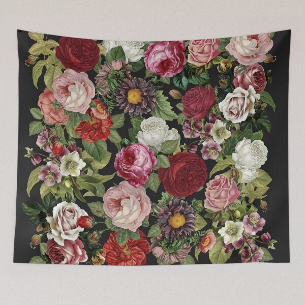 Item preview, Retro Flowers ,Vintage Design, Dark Flowers,Gothic,Vintage Rouses designed and sold by dplachkinova.