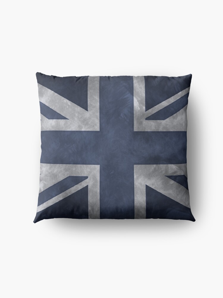 Alternate view of Blue Distressed Union Jack Floor Pillow