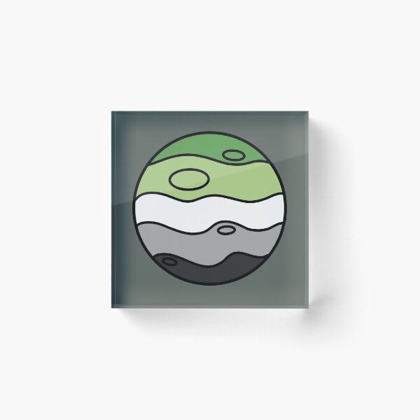 Item preview, Aromantic Pride Planet designed and sold by EerieEnby.