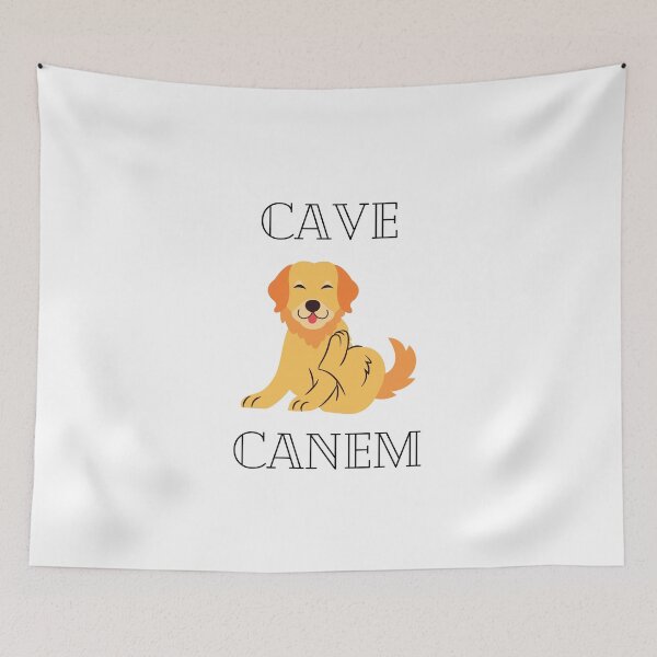 Item preview, Cave canem - beware of the golden retriever  designed and sold by Tinsiey-T.