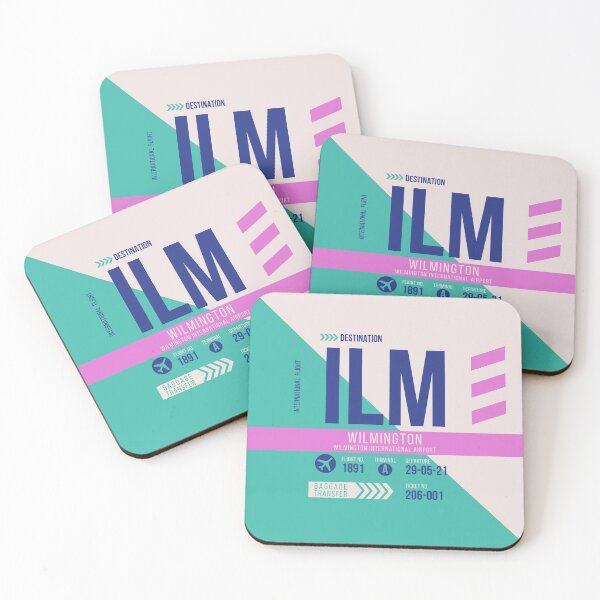Item preview, Wilmington (ILM) Airport Code Baggage Tag designed and sold by SLAG-Creative.
