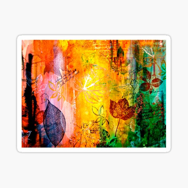 Nature...Layered with Texture Sticker