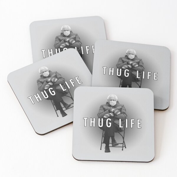 Item preview, Bernie Sanders Mittens Thug Life designed and sold by Art by s2ray.