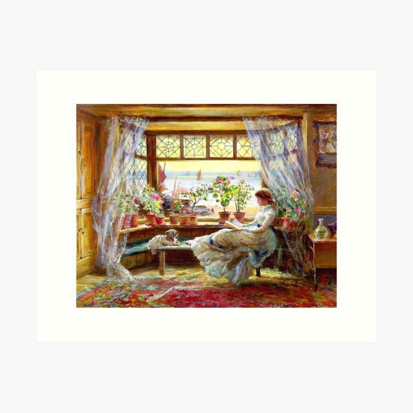 Item preview, Reading by the window - Charles james lewis designed and sold by maryedenoa.