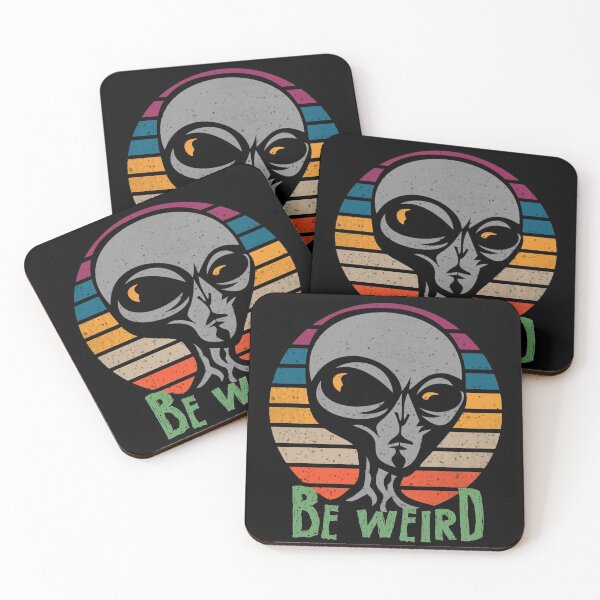 Item preview, Be weird - vintage alien sunset designed and sold by SidTastic .