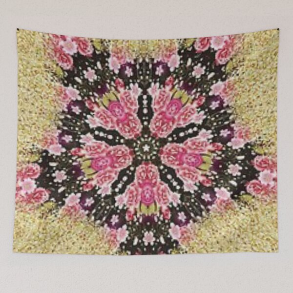 Aperçu de l'œuvre Kaléidoscope de fleurs scintillantes créée et vendue par Startledsaint.