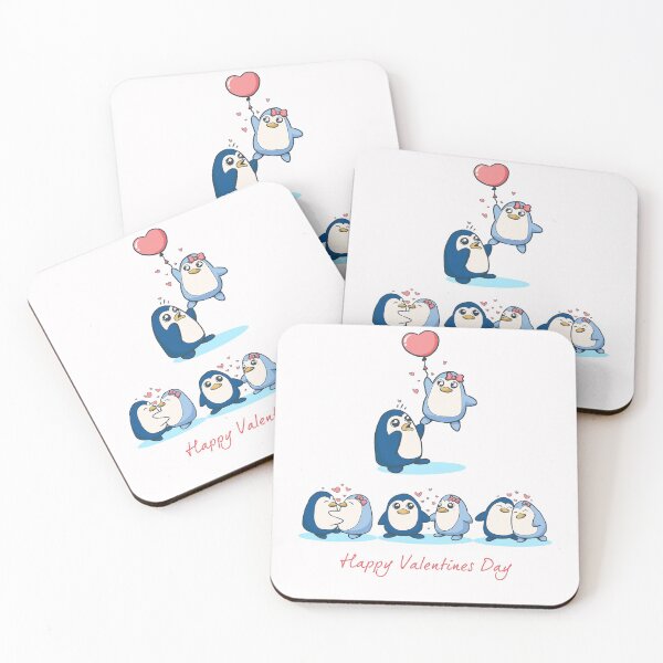Item preview, Penguin romance Happy Valentine's Day  designed and sold by Haxino.