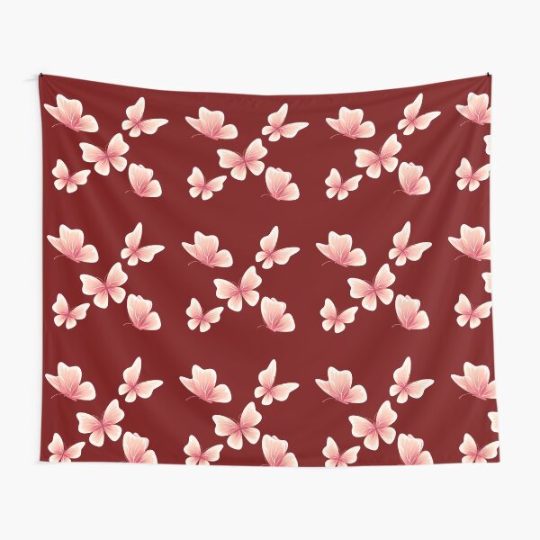 butterfly pink Tapestry