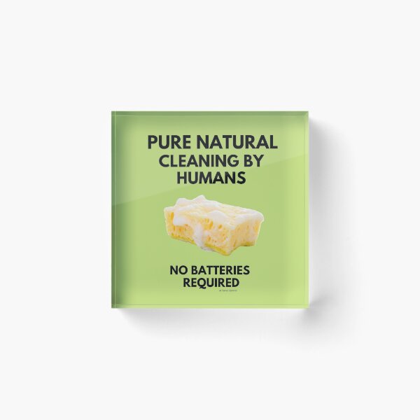 Item preview, Cleaning By Humans No Batteries Required Funny Housekeeping Lady Gifts designed and sold by SavvyCleaner.