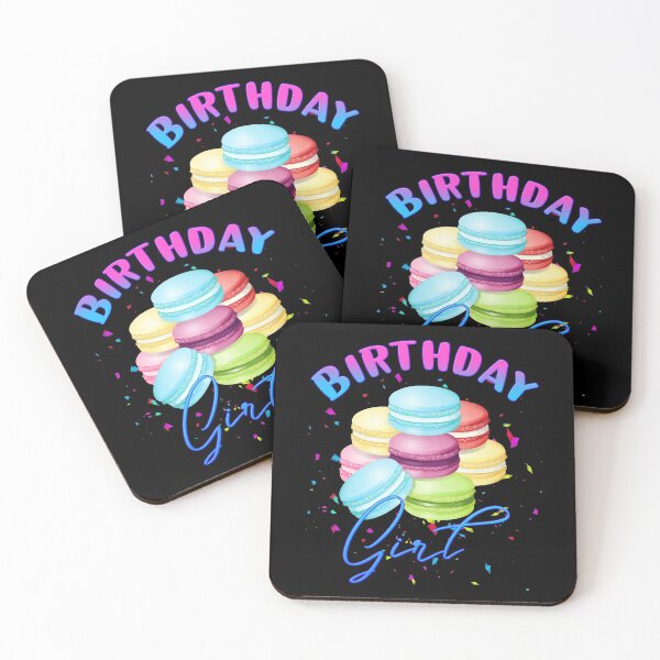 Item preview, Rainbow Macarons Birthday Girl designed and sold by Nzgiftsandmore.