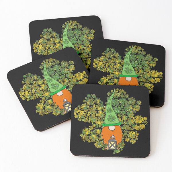 Item preview, Leprechaun & Guatrefoil Clovers St Patricks Day Shamrock Gift designed and sold by r-silver.
