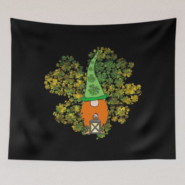 Item preview, Leprechaun & Guatrefoil Clovers St Patricks Day Shamrock Gift designed and sold by r-silver.