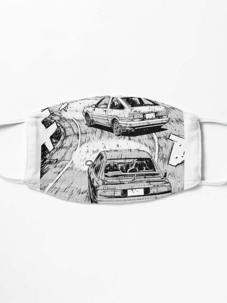 Initial D Manga Panel AE86 VS RX7 Art Board Print for Sale by