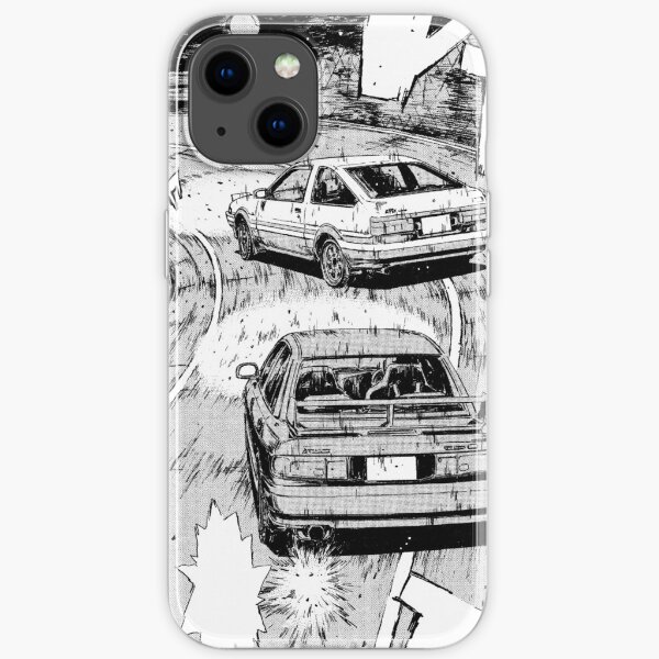 Panneau Initial D Manga AE86 VS RX7 Coque souple iPhone