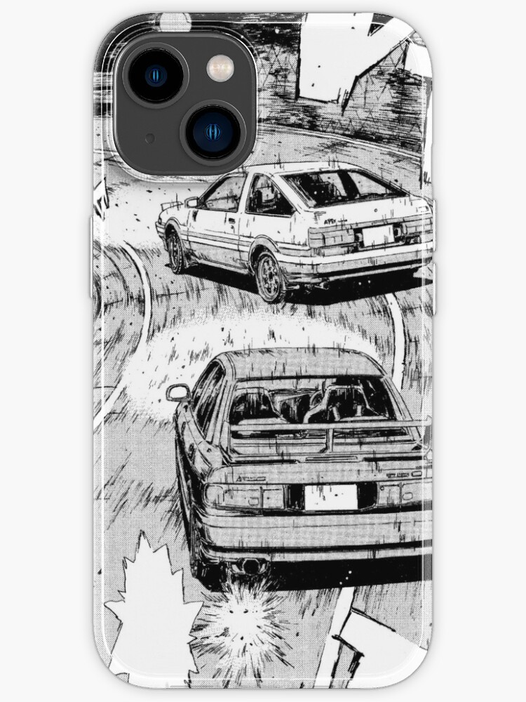 Initial D Manga Panel Ae86 Vs Rx7 Iphone Case For Sale By Geekngo Redbubble
