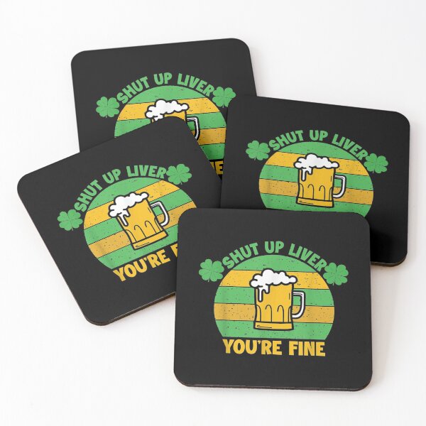 Item preview, St Patricks Day Funny Alcohol Liver Abuse Shamrocks designed and sold by koenhfu06.