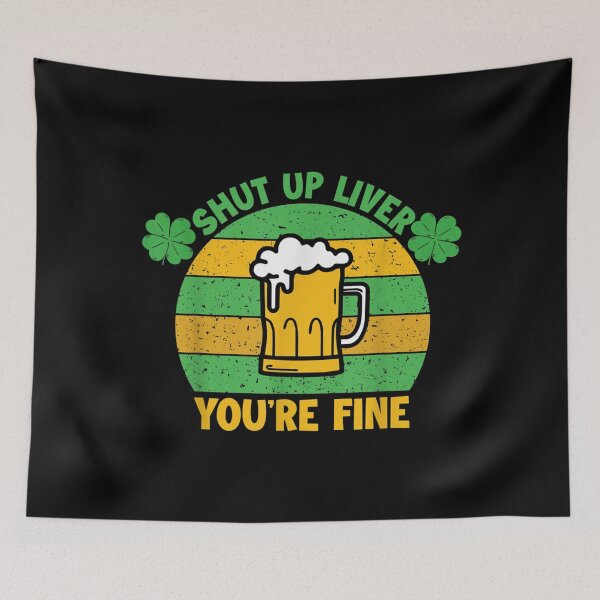 Item preview, St Patricks Day Funny Alcohol Liver Abuse Shamrocks designed and sold by koenhfu06.
