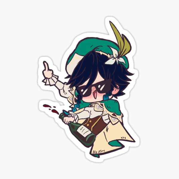 Venti drunk Sticker