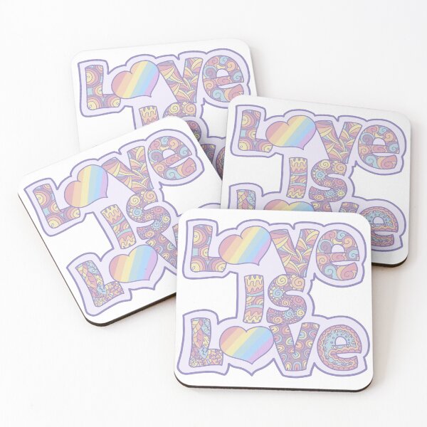 Item preview, Love is Love -  Pychedelic Pastel Colours designed and sold by Sara Squirrel .