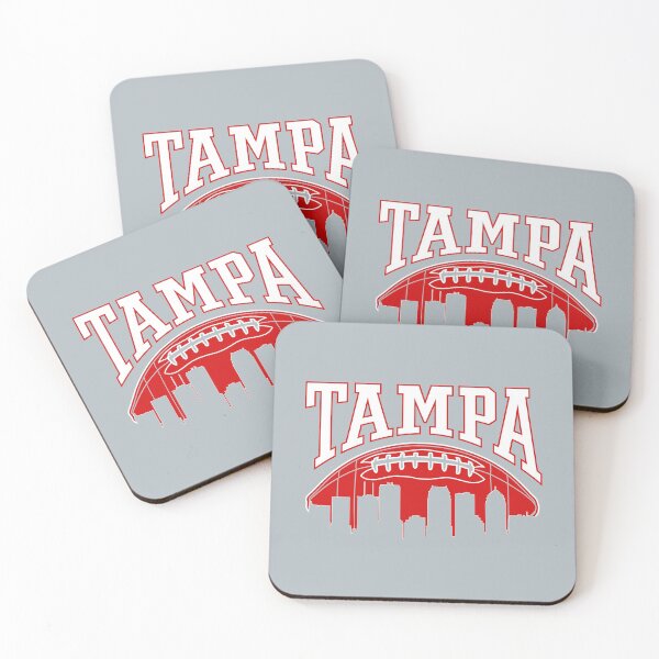Item preview, Vintage Tampa Bay Football Team Red White Art Gameday Skyline Sport Buccaneers Gifts designed and sold by JamesCarthyArt.