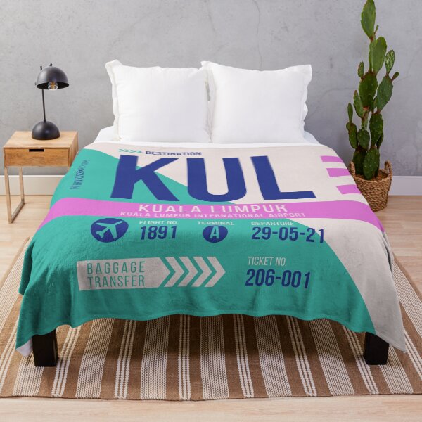 Item preview, Kuala Lumpur (KUL) Airport Code Baggage Tag designed and sold by SLAG-Creative.
