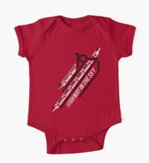 Einschienenbahn rotes T-Shirt Baby Body Kurzarm