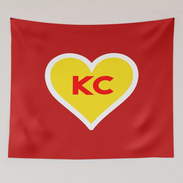 Item preview, I Love Kansas City Heart KC Football Tee designed and sold by BadrLuke01.