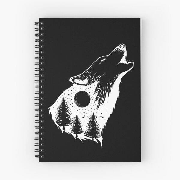 Item preview, Wolf Howls At The Winter Moon in Forest designed and sold by aMortalArtist.