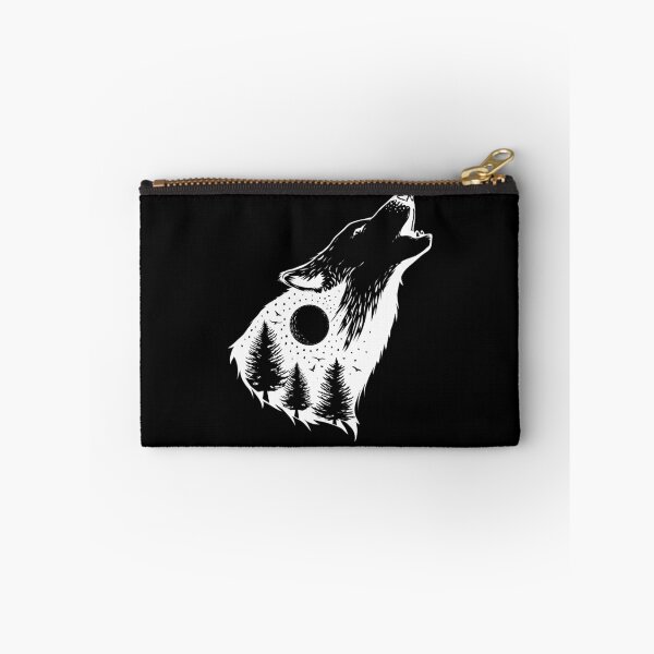 Item preview, Wolf Howls At The Winter Moon in Forest designed and sold by aMortalArtist.