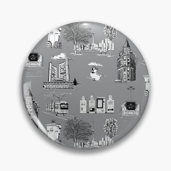 Item preview, Toronto Toille De Jouy  - In Ultimate Gray designed and sold by Quick Brown Fox Canada.
