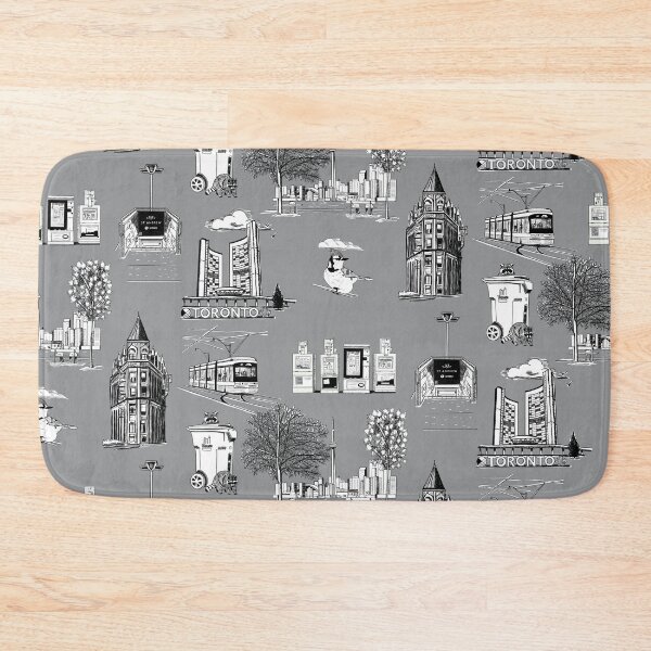 Item preview, Toronto Toille De Jouy  - In Ultimate Gray designed and sold by Quick Brown Fox Canada.