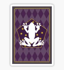 Chocolate frog card Sticker