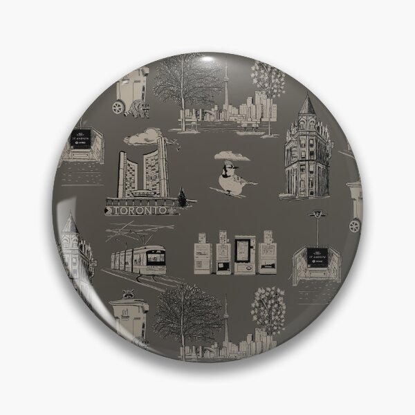 Item preview, Toronto Toille De Jouy  - Urbane Bronze designed and sold by Quick Brown Fox Canada.