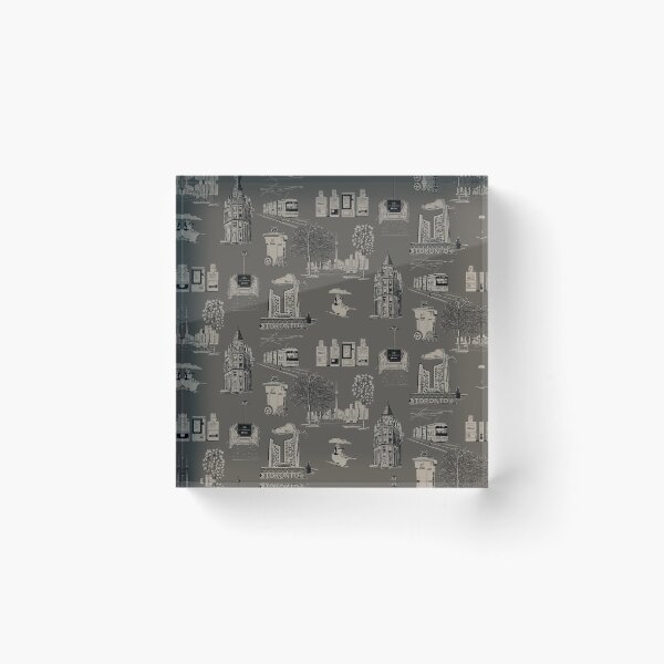 Item preview, Toronto Toille De Jouy  - Urbane Bronze designed and sold by Quick Brown Fox Canada.