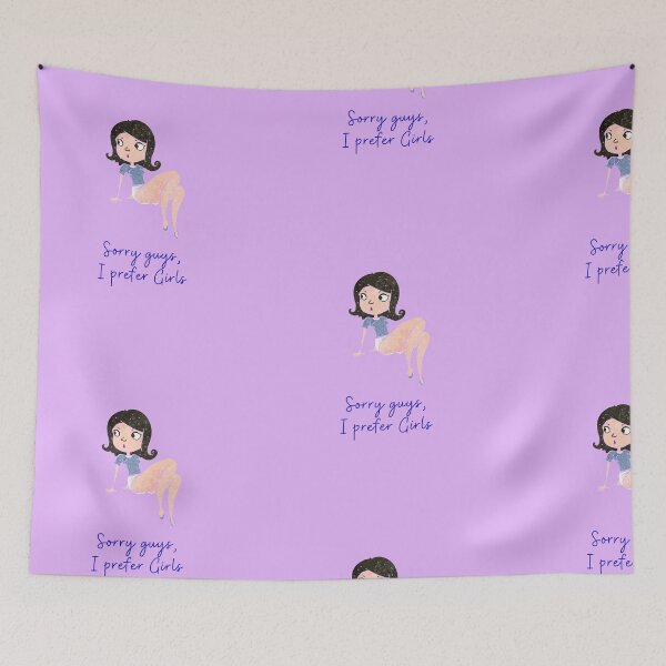 Item preview, I Prefer Girls  designed and sold by SportyDogShop.