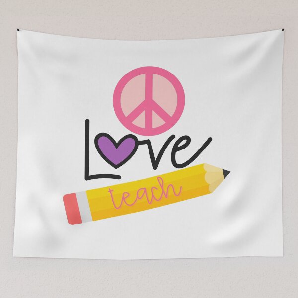 Item preview, Peace Love Teach designed and sold by Kirsten Uecker.