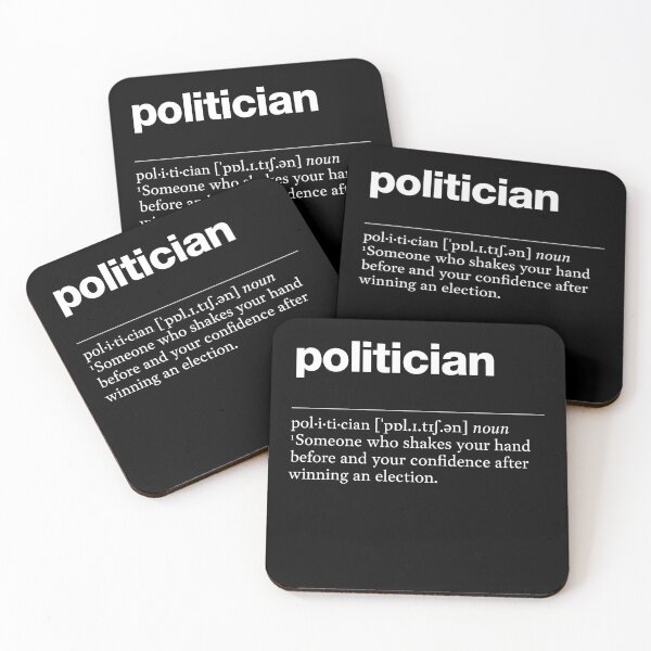 Item preview, "Politician" funny job description, definition politician designed and sold by TrueType.