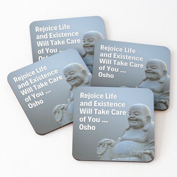 Item preview, Osho Quote - Rejoice life and existence will take care of you... designed and sold by RetComly.
