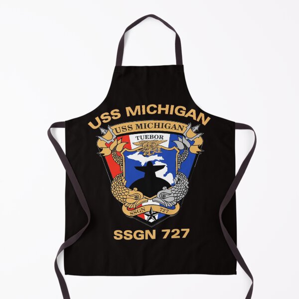 Item preview, USS Michigan (SSGN-727) Crest for Dark Colors designed and sold by Nikki SpaceStuffPlus.
